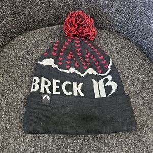 Breck Winter Hat Beanie PomPom Cirque Mountain Apparel One Size Unisex Hearts